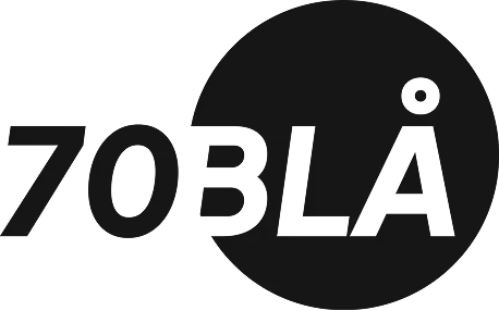 70 Blå logo